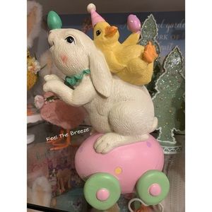 9” RAZ Easter Bunny & Chick Figurine